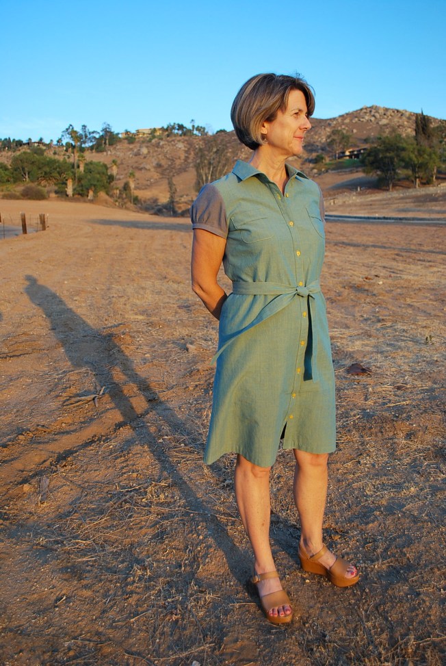 I asked my filmmaker son to take photos of me and he told me to stand in the dirt in the field across the street from our house.